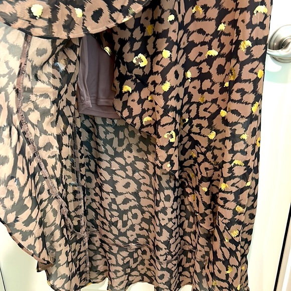 EXPRESS NWOT leopard hi-low dress - Picture 6 of 9